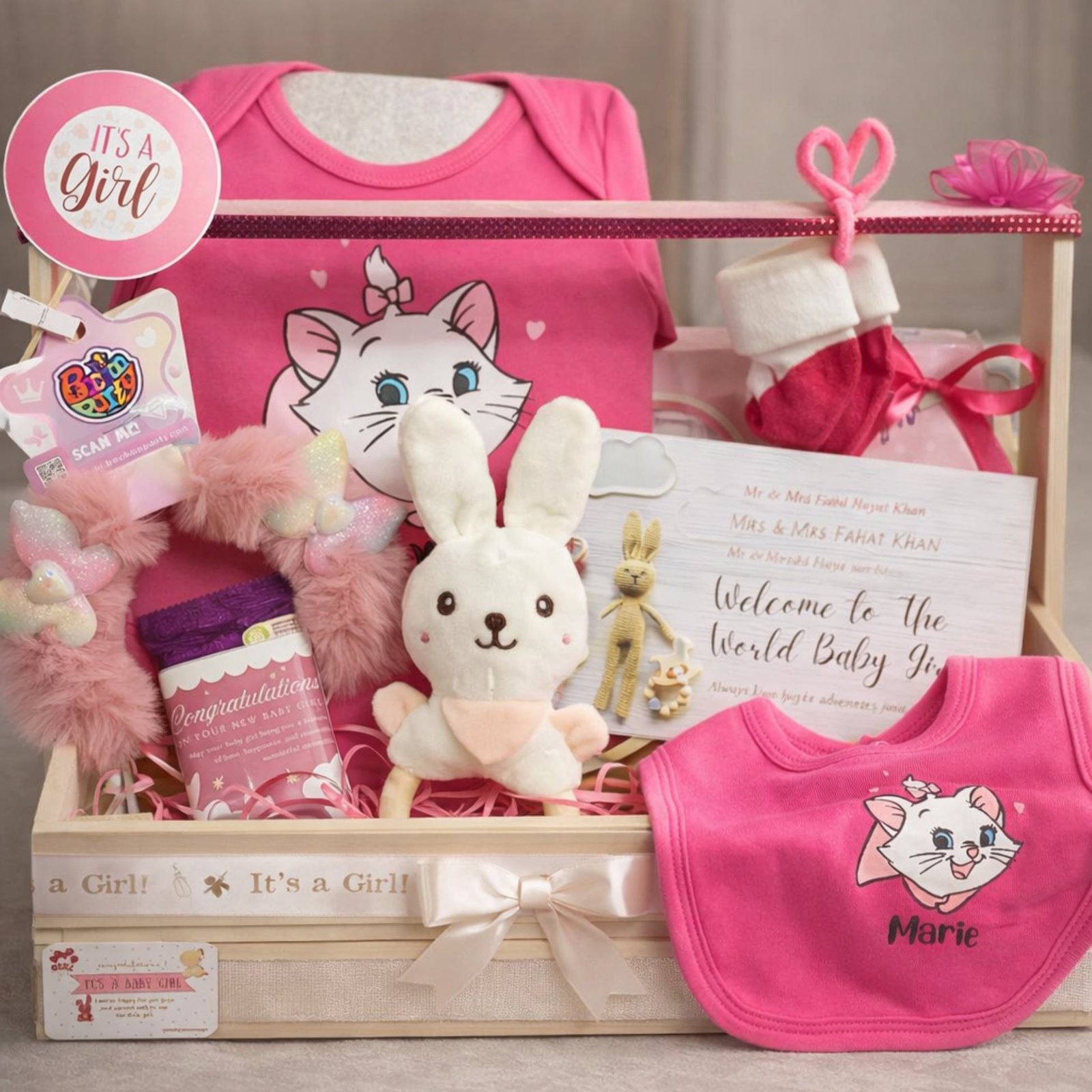 Pink Petals – Welcome Baby Girl Gift Hamper