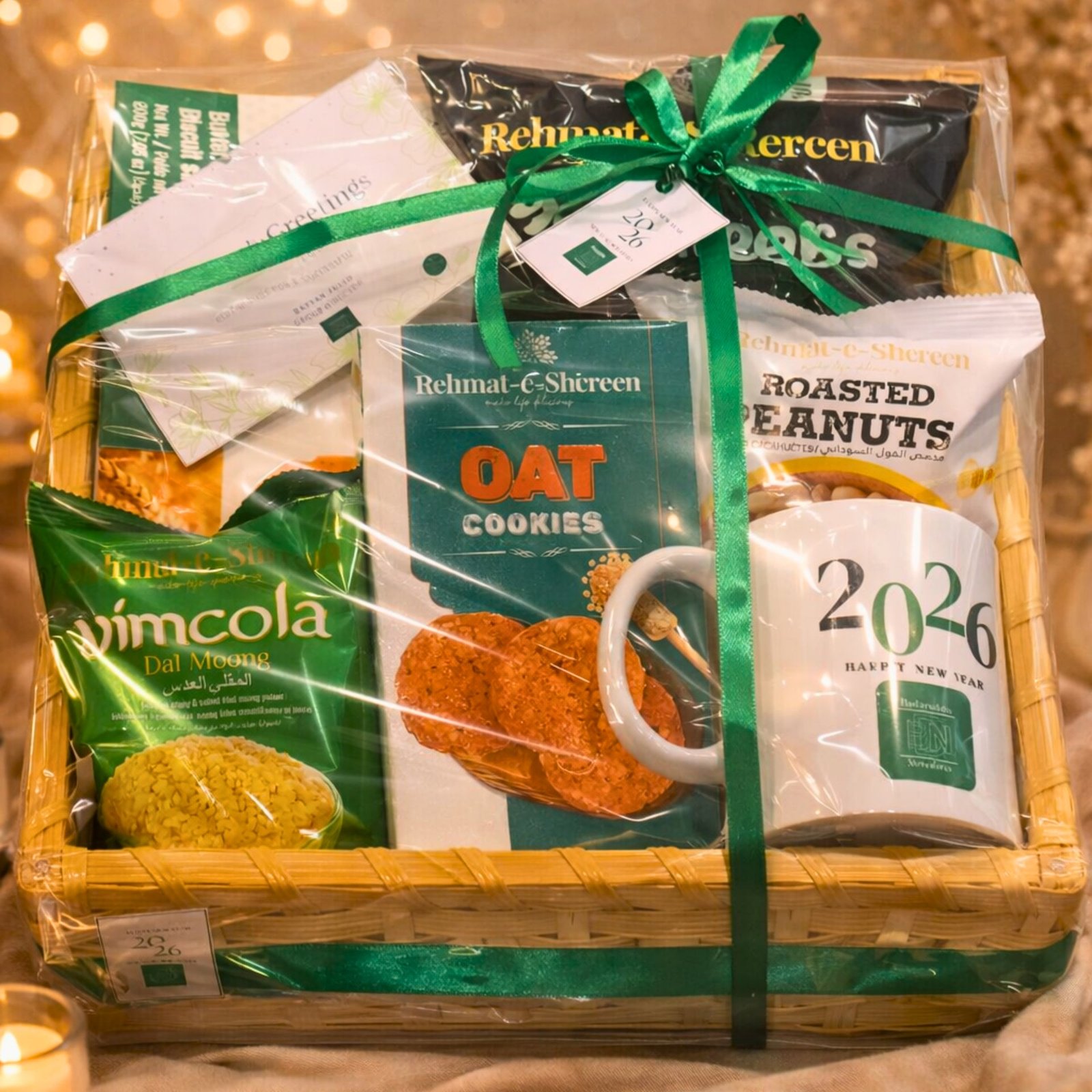 Festive Gift Basket – Green Theme