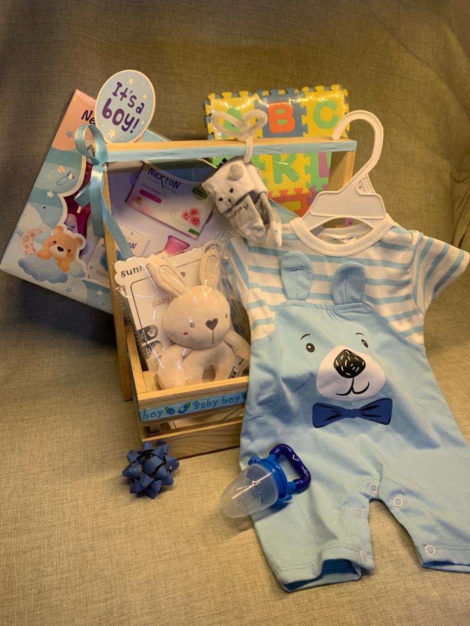 Baby Gift Basket - its a Boy