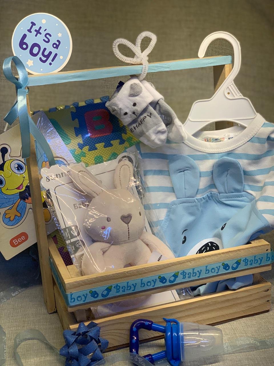Baby Gift Basket - its a Boy