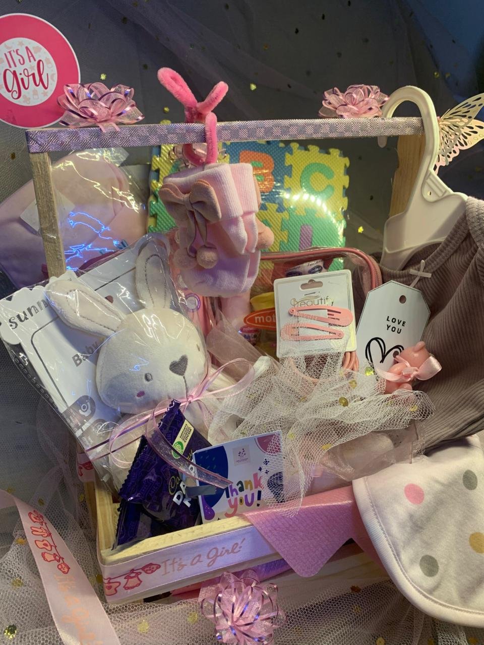 Baby Gift Basket - its a Girl