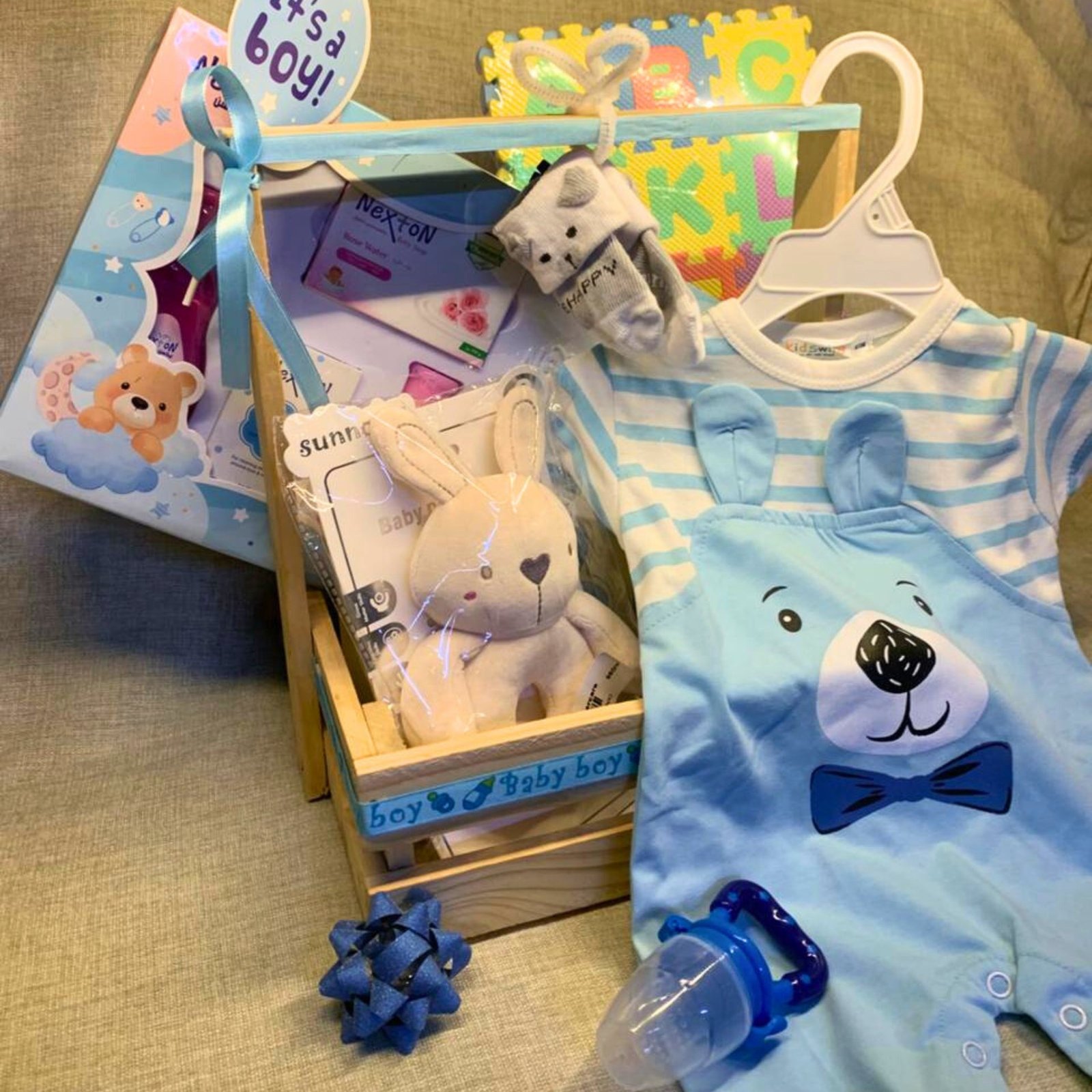 Baby Gift Basket - its a Boy