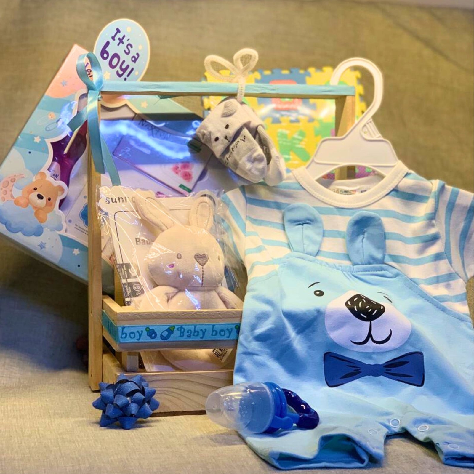 Baby Gift Basket - its a Boy