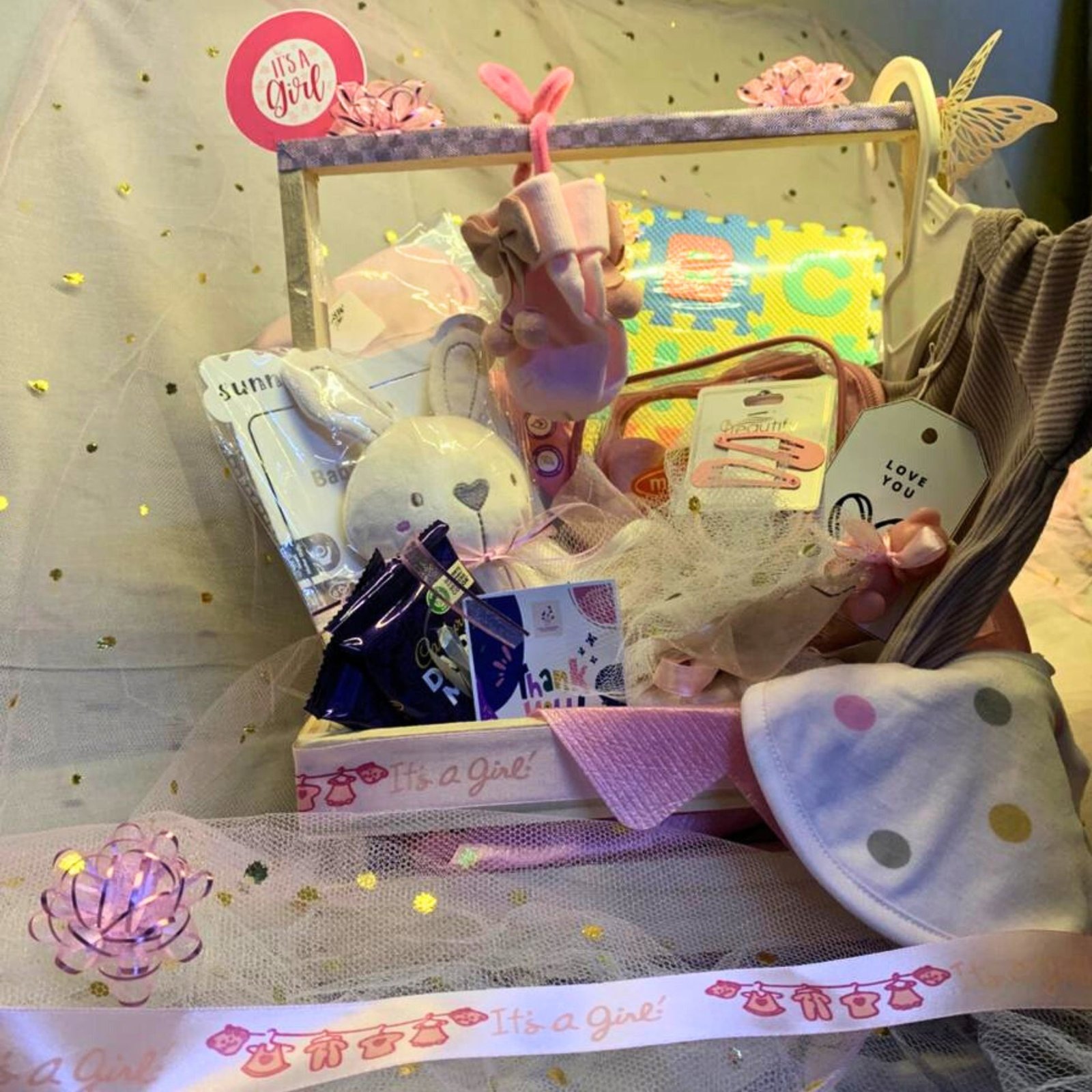 Baby Gift Basket - its a Girl