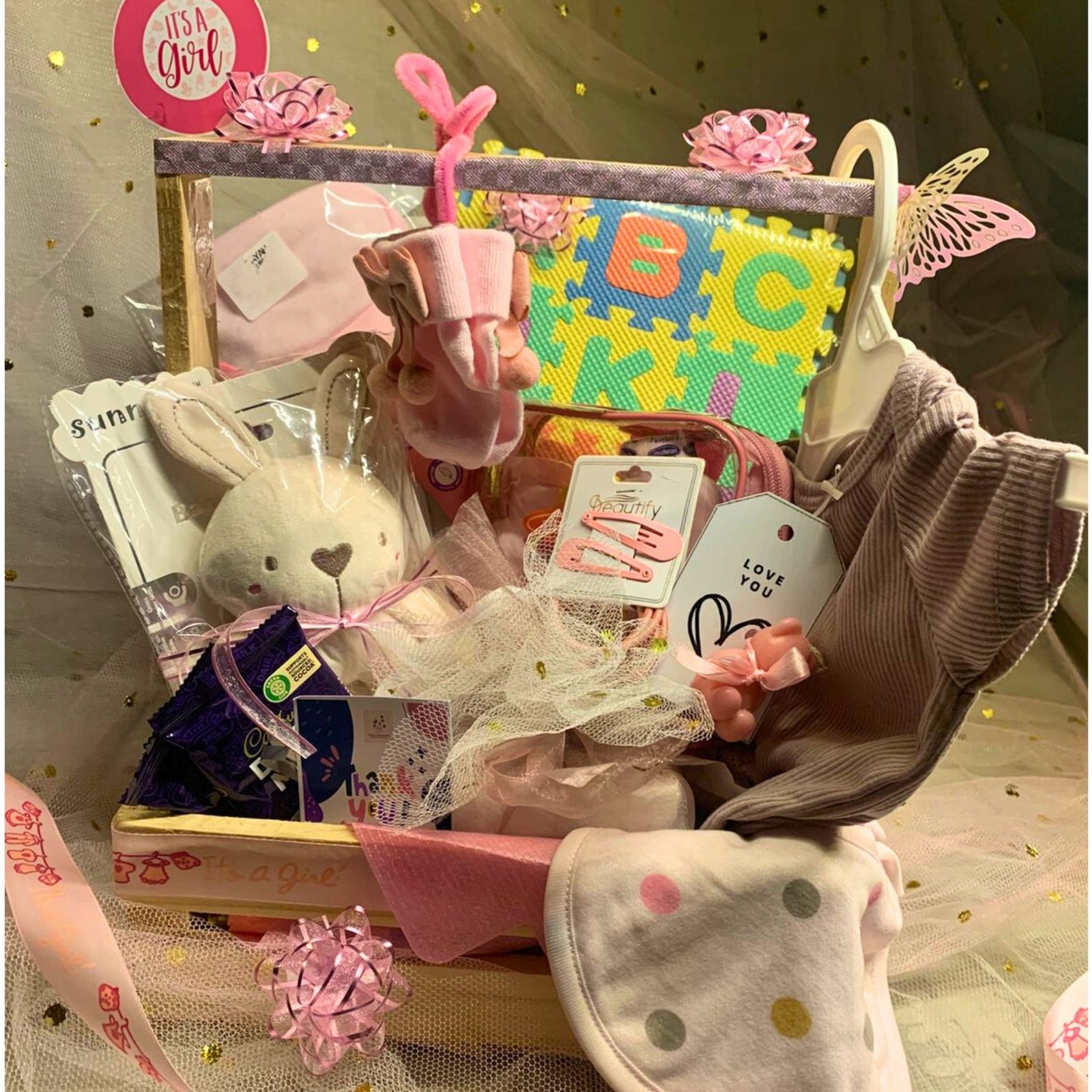 Baby Gift Basket - its a Girl