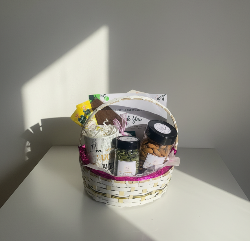Wellness Thank You Basket - Mug and Coaster
