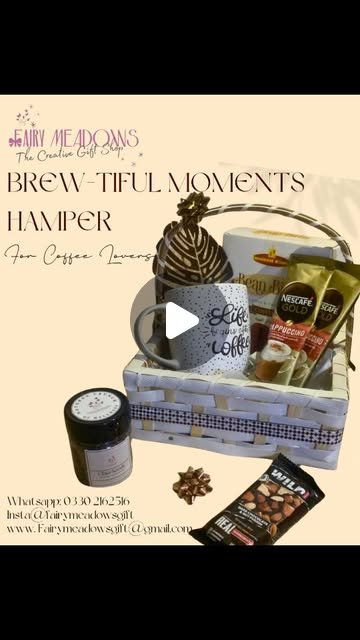 Fairy Meadows on Instagram: "☕✨ Brew-tiful Moments Hamper ✨☕

Because every perfect moment starts with a warm sip and a thoughtful touch. 💛

A cozy gift for coffee lovers — made even more special with customized greeting